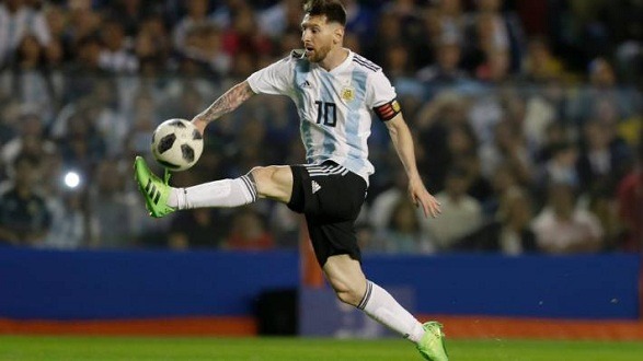 Argentine forward Messi has stood beside the Corona infected people