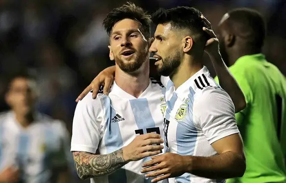 Aguero has stood beside his friend Lionel Messi!